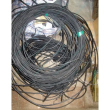 Оптический кабель Б/У для внешней прокладки (с металлическим тросом) в Элисте, оптокабель БУ (Элиста)