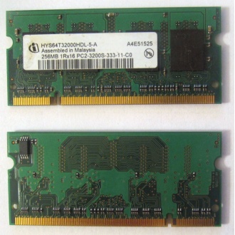 Модуль памяти для ноутбуков 256MB DDR2 SODIMM PC3200 (Элиста)